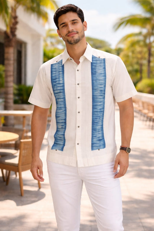 Guayabera Mod 2 Tela blanca