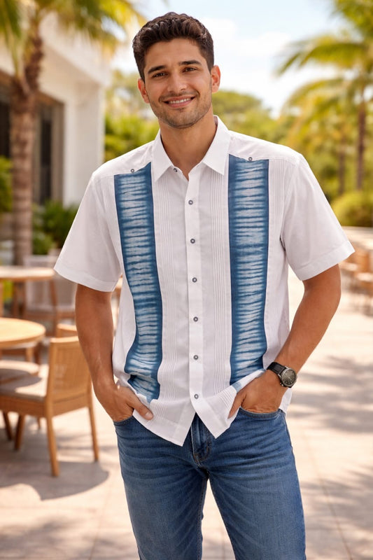 Guayabera Mod 3 Blanco Talla 38